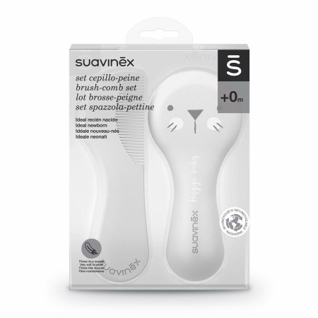 Set of combs/brushes Suavinex White (2 Pieces) by Suavinex, Brushes & Combs - Ref: S05104930, Price: 10,83 €, Discount: %