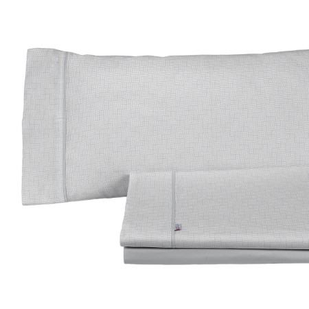 Jeu de draps Alexandra House Living Estelia Gris perlé Lit king size 4 Pièces de Alexandra House Living, Draps et taies d'ore...