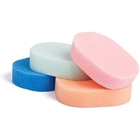 Body Sponge Soap Blue White 19,5 x 12 x 1,5 cm (12 Units) | Tienda24 - Global Online Shop Tienda24.eu