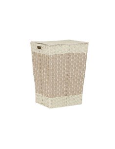 Set of Baskets DKD Home Decor Grey Polyester wicker (44 x 34 x 56 cm) | Tienda24 Tienda24.eu