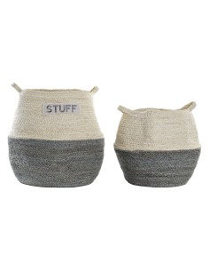 Set de basket DKD Home Decor Colonial Fibre (45 x 45 x 56 cm) | Tienda24 Tienda24.eu