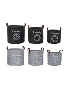 Basket set DKD Home Decor Metal Rope Boho (36 x 27 x 33 cm) (36 x 27 x 20 cm) | Tienda24 Tienda24.eu