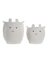 Lot de paniers DKD Home Decor Blanc Animal Coton Enfant (2 Pièces) (35 x 35 x 49 cm) | Tienda24 Tienda24.eu