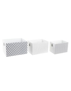 Decorative box 16 x 8 x 11 cm Wood (6 Units) | Tienda24 Tienda24.eu