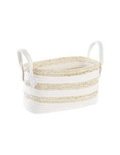 Basket set Home ESPRIT Blue Natural Jute Seagrass Mediterranean 43 x 43 x 54 cm (3 Pieces) | Tienda24 Tienda24.eu