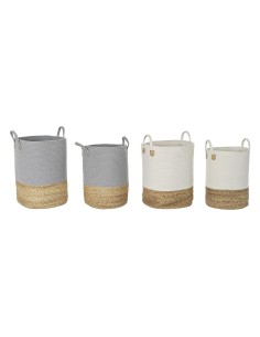 Basket set DKD Home Decor Seagrass (35 x 35 x 28 cm) | Tienda24 Tienda24.eu