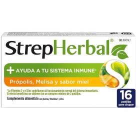 Nahrungsergänzungsmittel Strepsils Strepherbal 16 Stück von Strepsils, Multivitamine - Ref: S05105789, Preis: 8,44 €, Rabatt: %