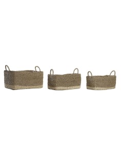 Set de basket DKD Home Decor Polyester Frange (40 x 30 x 30 cm) | Tienda24 Tienda24.eu