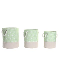 Set de basket DKD Home Decor Coton Enfant (34 x 34 x 27 cm) (3 Pièces) | Tienda24 Tienda24.eu