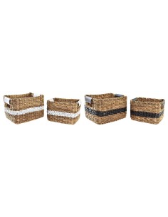 Decorative box DKD Home Decor 40 x 40 x 41 cm (4 Pieces) | Tienda24 Tienda24.eu