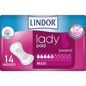 Incontinence Sanitary Pad Lindor Lady Pad Maxi 14 Units by Lindor, Urinary incontinence pads - Ref: S05106433, Price: 12,41 €...