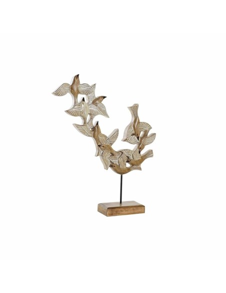 Figura Decorativa DKD Home Decor Bege Ferro Pássaros (49 x 11,5 x 63 cm) | Tienda24 Tienda24.eu