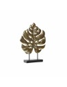 Figura Decorativa DKD Home Decor 25,5 x 6 x 34 cm Negro Dorado Tropical Hoja de planta | Tienda24 Tienda24.eu