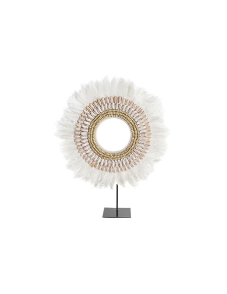 Figurine Décorative DKD Home Decor Fer Plume (50 x 12,5 x 59 cm) | Tienda24 Tienda24.eu