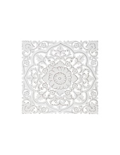 Decorazione da Parete DKD Home Decor Bianco Mandala Indiano Finitura invecchiata Decapaggio 90 x 4 x 90 cm da DKD Home Decor,...