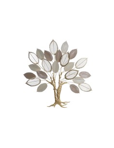 Decorazione da Parete DKD Home Decor Marrone Beige Dorato Albero 100 x 6,4 x 97,8 cm da DKD Home Decor, Soprammobili - Ref: S...