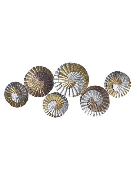 Decoração de Parede DKD Home Decor Metal Multicolor Oriental Espirais (104 x 4,5 x 43 cm) | Tienda24 Tienda24.eu