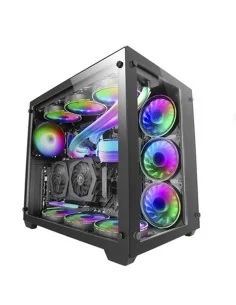 ATX Semi-Tower Gehäuse Nox Hummer Horus Schwarz E-ATX | Tienda24 Tienda24.eu