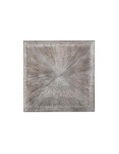 Decorazione da Parete DKD Home Decor 3D 121,5 x 2,5 x 122 cm Argentato Moderno da DKD Home Decor, Soprammobili - Ref: S302948...