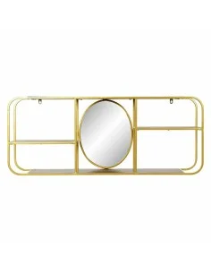 Wall mirror DKD Home Decor Golden Metal Mirror Window 40,5 x 3 x 109,5 cm | Tienda24 Tienda24.eu