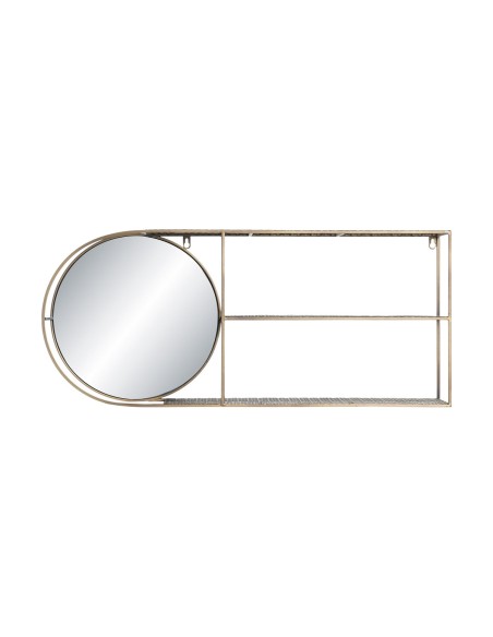 Miroir mural DKD Home Decor Miroir Doré Métal Moderne (80 x 13 x 35 cm) | Tienda24 Tienda24.eu