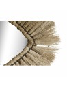 Wall mirror DKD Home Decor Crystal Natural Jute (54 x 3 x 34 cm) | Tienda24 Tienda24.eu