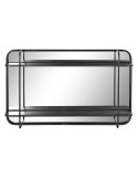 Wall mirror DKD Home Decor Black Metal (80 x 12 x 50 cm) | Tienda24 Tienda24.eu