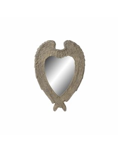 Wall mirror Romimex Natural Resin 31 x 31 x 2 cm | Tienda24 Tienda24.eu