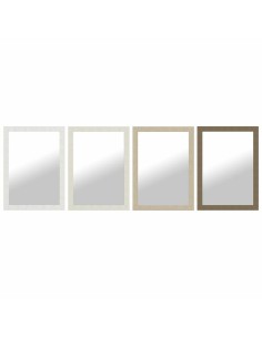 Espejo de pared 45 x 11 x 45 cm Cristal Plata DMF | Tienda24 Tienda24.eu