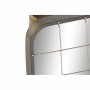 Espejo de pared DKD Home Decor Negro Metal Dorado (45.5 x 7.5 x