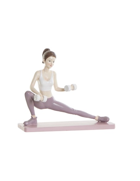 Decorative Figure DKD Home Decor Pink Yoga Scandi 20 x 8 x 16,5 cm | Tienda24 Tienda24.eu