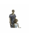 Figurine Décorative DKD Home Decor 17,5 x 7,5 x 24,5 cm Bleu Doré Couple | Tienda24 Tienda24.eu