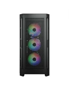 Boîtier ATX semi-tour Aerocool VISORBK LED RGB Noir | Tienda24 Tienda24.eu