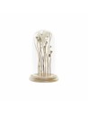 Deko-Figur DKD Home Decor 15 x 15 x 26 cm Braun Blomster | Tienda24 Tienda24.eu