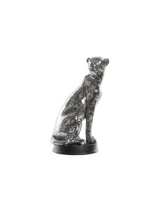 Statua Decorativa DKD Home Decor Argentato Leopardo Resina (19,5 x 16 x 31,5 cm) da DKD Home Decor, Soprammobili - Ref: S3029...