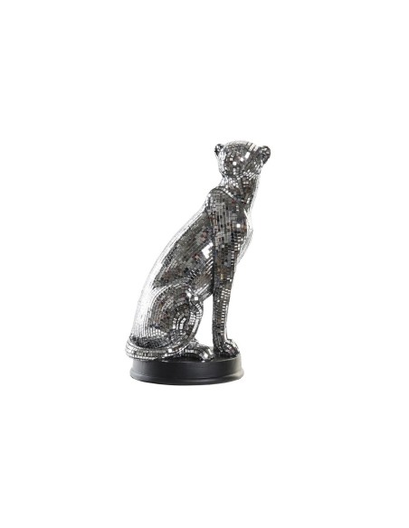 Figura Decorativa DKD Home Decor Prateado Leopardo Resina (19,5 x 16 x 31,5 cm) | Tienda24 Tienda24.eu