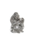 Statua Decorativa DKD Home Decor Argentato Resina Gorilla (38,5 x 33 x 43,5 cm) da DKD Home Decor, Soprammobili - Ref: S30299...