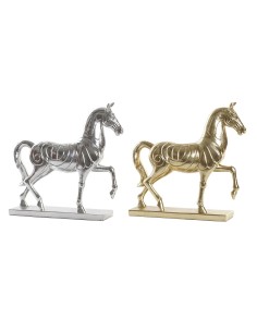 Decorative Figure DKD Home Decor Silver Aluminium (42 x 18 x 33 cm) | Tienda24 Tienda24.eu