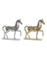 Figurine Décorative DKD Home Decor 34 x 9,5 x 33,5 cm Cheval Argenté Doré (2 Unités) | Tienda24 Tienda24.eu