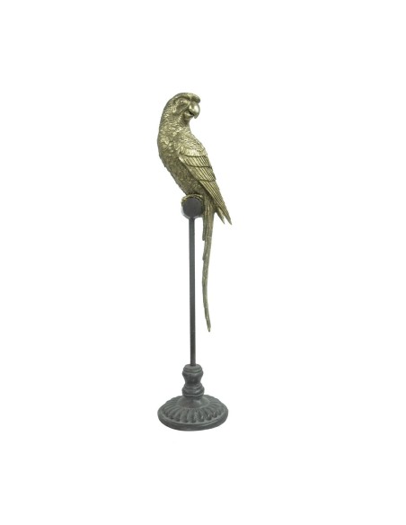 Deko-Figur DKD Home Decor Gold Harz Papagei Tropical (21 x 18 x 79 cm) | Tienda24 Tienda24.eu