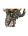 Figura Decorativa DKD Home Decor Atlas 15 x 14 x 28 cm Dorado Hombre Gris claro | Tienda24 Tienda24.eu