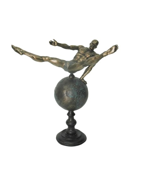 Deko-Figur DKD Home Decor Welt Gold Harz Turner Moderne (29 x 16 x 33 cm) | Tienda24 Tienda24.eu