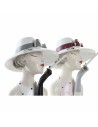 Decorative Figure DKD Home Decor 18,5 x 15 x 31 cm Lady Pink White (2 Units) | Tienda24 Tienda24.eu