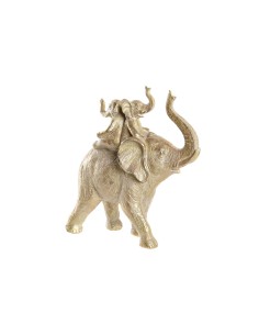 Figura Decorativa Romimex Turquesa Dorado Monje 12 x 18 x 10 cm | Tienda24 Tienda24.eu