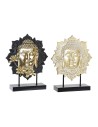 Decorative Figure DKD Home Decor 27 x 8 x 33,5 cm Black Golden Buddha Oriental (2 Units) | Tienda24 Tienda24.eu