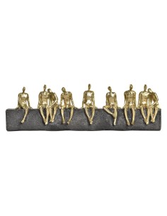 Figura Decorativa DKD Home Decor Cinzento Dourado 12 x 8 x 25 cm | Tienda24 Tienda24.eu