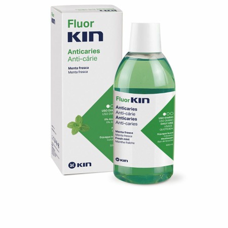 Enjuague Bucal Kin Fluorkin Menta Anticaries 500 ml | Tienda24 - Global Online Shop Tienda24.eu