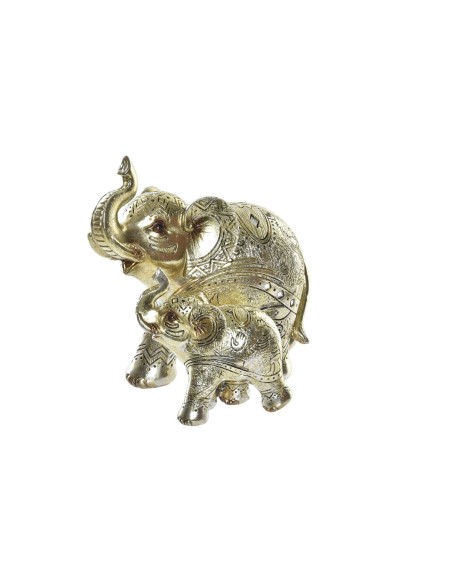 Statua Decorativa DKD Home Decor Dorato Elefante Coloniale 17 x 11 x 15 cm da DKD Home Decor, Soprammobili - Ref: S3030081, P...