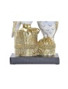 Deko-Figur DKD Home Decor 14,5 x 9 x 26 cm Eule Gold Weiß | Tienda24 Tienda24.eu