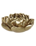 Figurine Décorative DKD Home Decor Doré Fleur 18 x 18,5 x 7,2 cm | Tienda24 Tienda24.eu